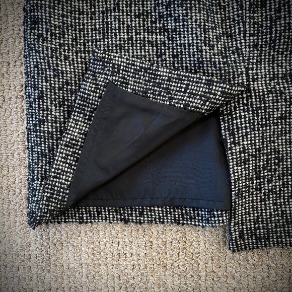 J. Crew Notte Black Multi Metallic Boucle Tweed Pencil Skirt, 4 - Picture 7 of 10